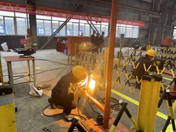 公司舉辦電焊工、電工技術(shù)比武